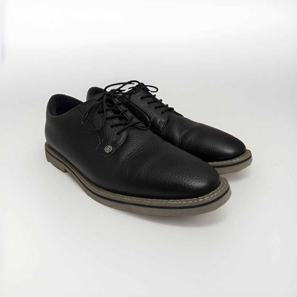 G/Fore GFORE G4 Limited Gallivanter Golf Shoe Sneaker 10 Black Pebbled Leather